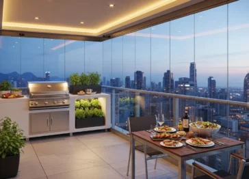 Fechamento de Área em Vidro